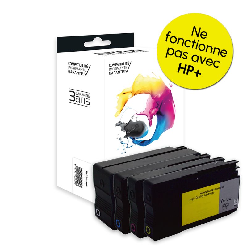 HP 937e — Cartouche Réservoir Pack 4 couleurs compatible · Switch
