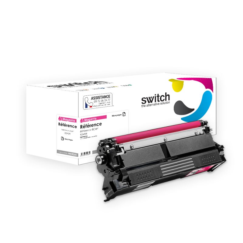 Brother TN-625, TN-625XXL — Toner Magenta compatible · Switch