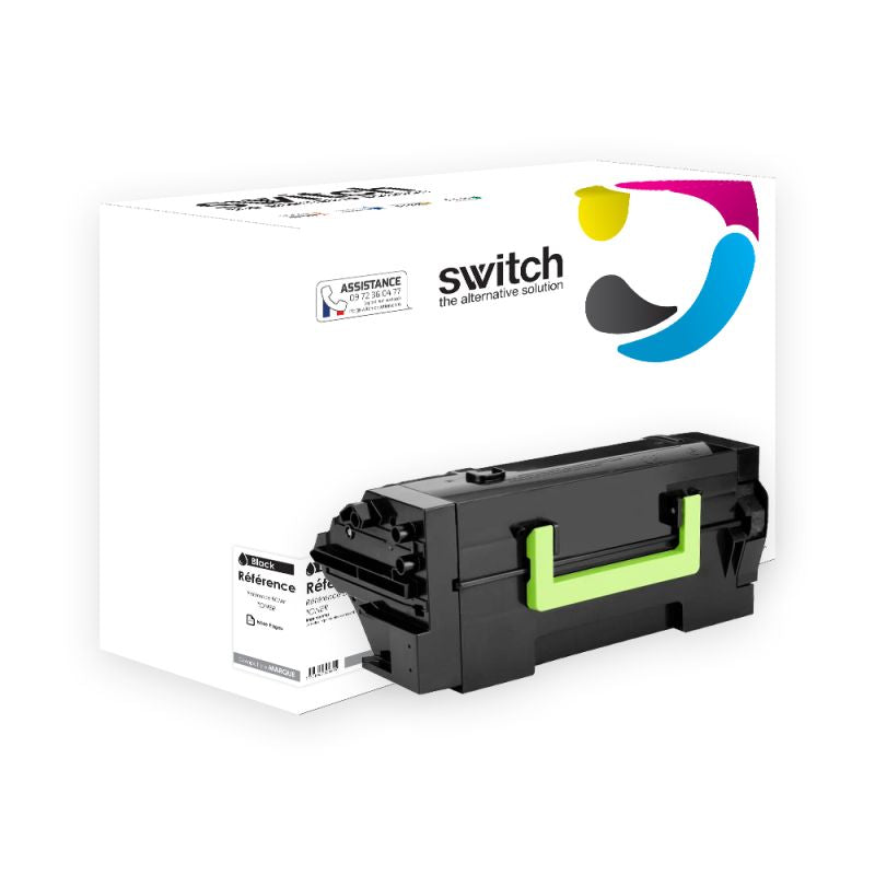 Lexmark 58D2H00 — Toner Noir compatible · Switch