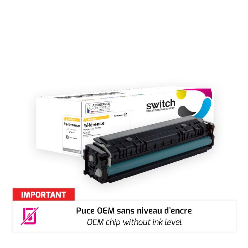 Canon 067H 5103C002 toner puce OEM — Toner Jaune compatible · Switch
