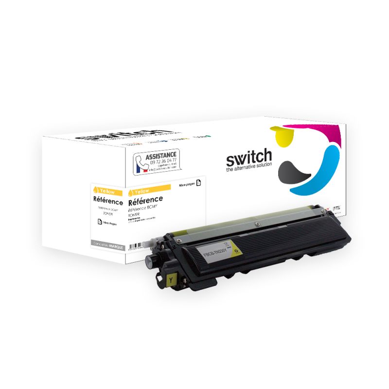 Brother PRO TN-210, 240, 230, 290 — Toner Jaune compatible · Switch