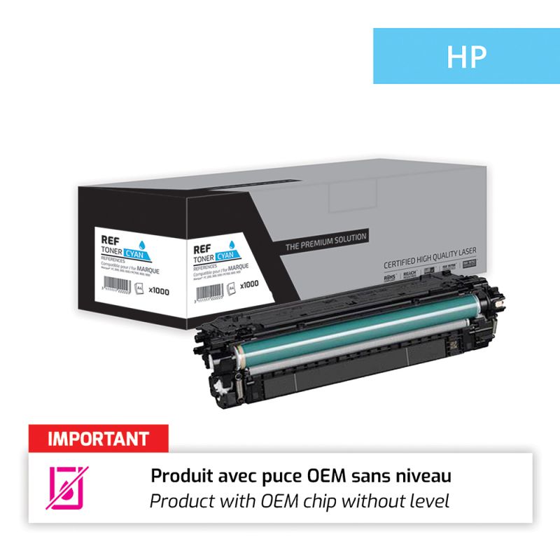HP W2121X 212X, Toner Cyan remanufacturé - The Premium Solution