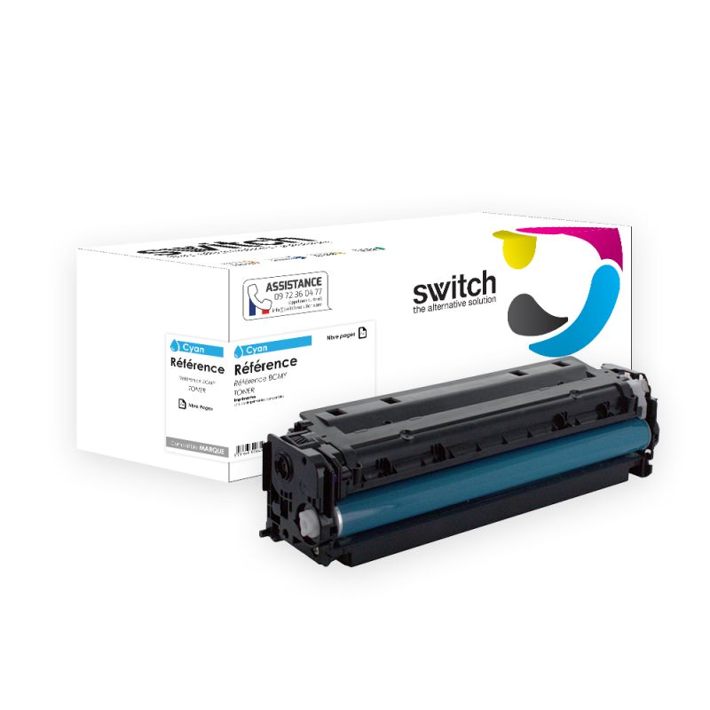 HP 415X, W2031X — Toner Cyan compatible · Switch