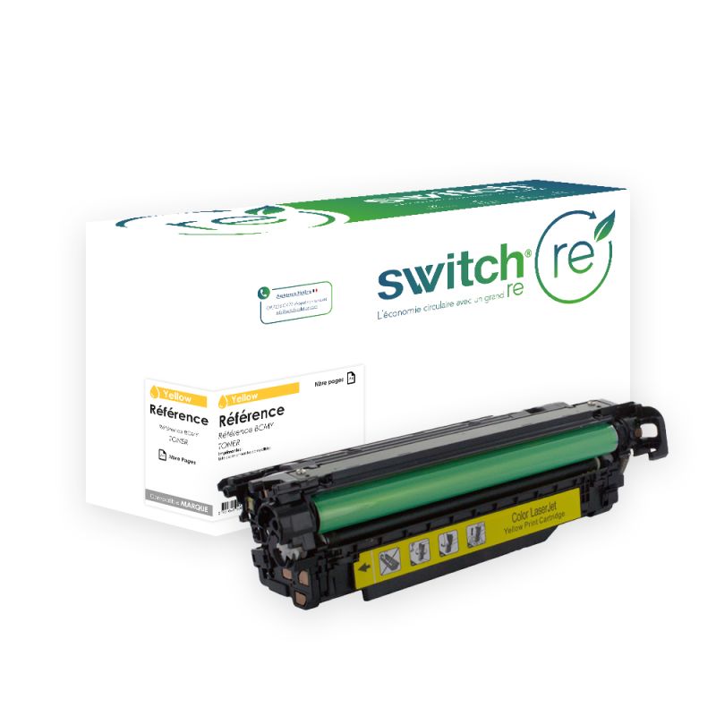 HP CE402A, 507A — Toner Jaune remanufacturé