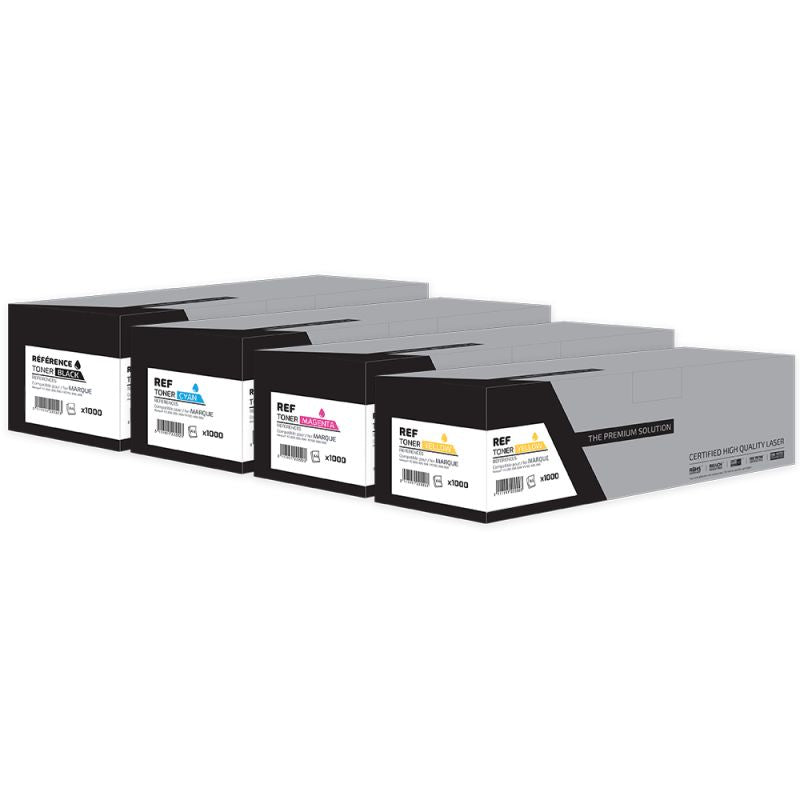 DELL 59310258 59310259 59310260 59310261, Toner Pack 4 Couleurs compatible - The Premium Solution