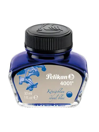 Pelikan, Encre 4001 dans un flacon plastique bleu royal - Papeterie premium