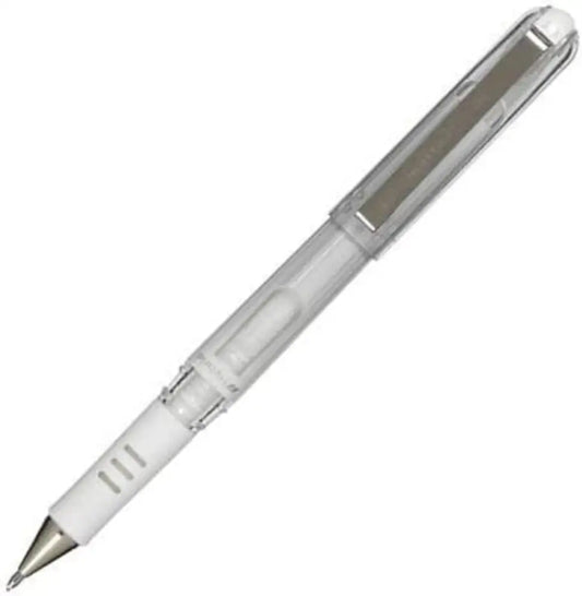 Pentel Stylo roller à encre gel K230M blanc - Stylos bille &