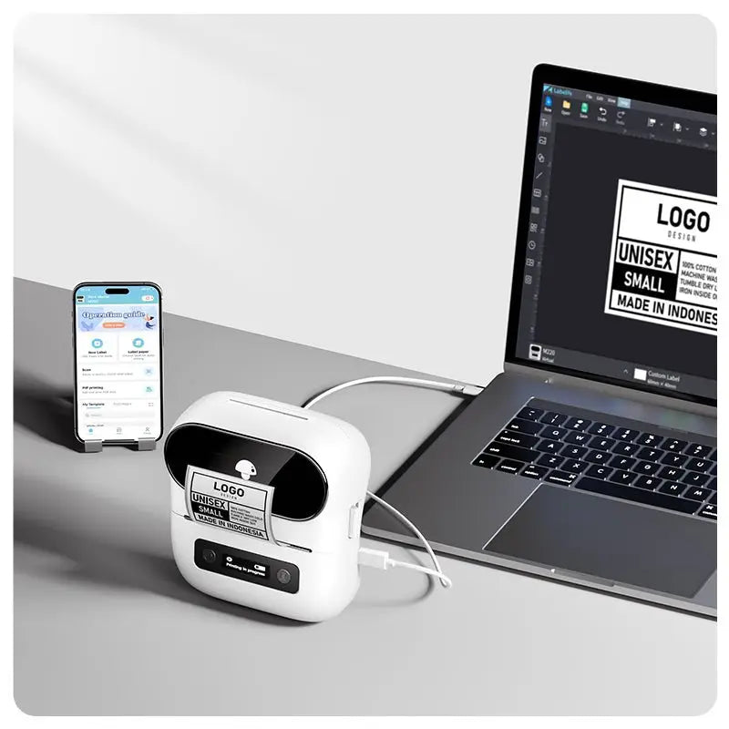 Phomemo - Mini imprimante thermique mobile M220 - Blanc