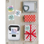 Phomemo - Pack x3 Rouleaux étiquettes Pétal Ronde diam. 50mm x 140 - Mix de couleurs - Papier Thermique