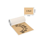 Phomemo - Pack x3 Rouleaux papier adhesif Thermique (50mmx3.5m) - Blanc / Or / Argent - Papier