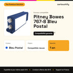 Pitney Bowes 767-8 Encreur Noir compatible équivalent à 767-8BI, 766-8 : caractéristiques