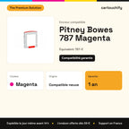 Pitney Bowes 787 Encreur Magenta compatible équivalent à 787-E : caractéristiques
