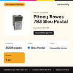 Pitney Bowes 793 Bleu Postal The Premium Solution : rendement 3000 pages, garantie 1 an