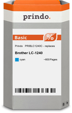 Brother LC1240C Cartouche Cyan compatible · Prindo Basic