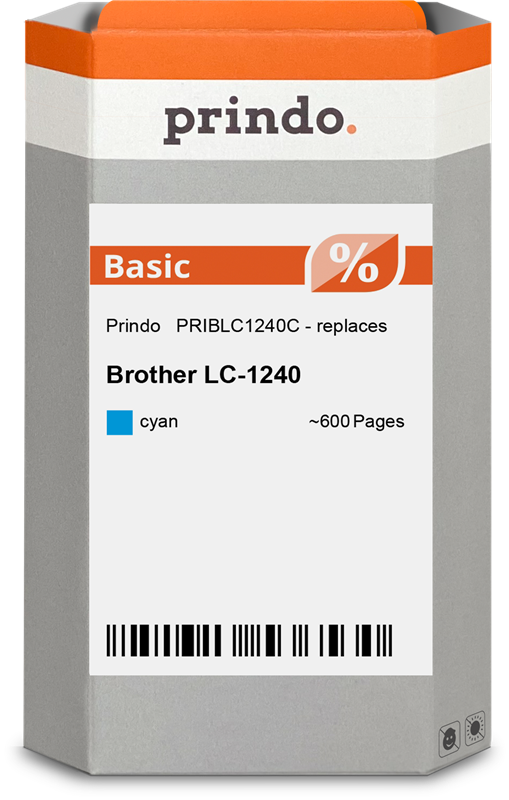 Brother LC1240C Cartouche Cyan compatible · Prindo Basic