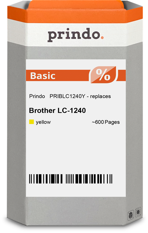 Brother LC1240Y Cartouche Jaune compatible · Prindo Basic