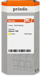 Epson 106 Cartouche Jaune compatible équivalent à C13T00R440 · Prindo Basic