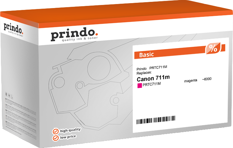 Canon 711m Toner Magenta compatible · Prindo Basic