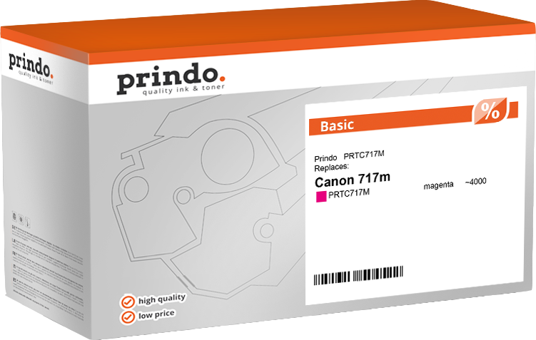 Canon 717m Toner Magenta compatible · Prindo Basic