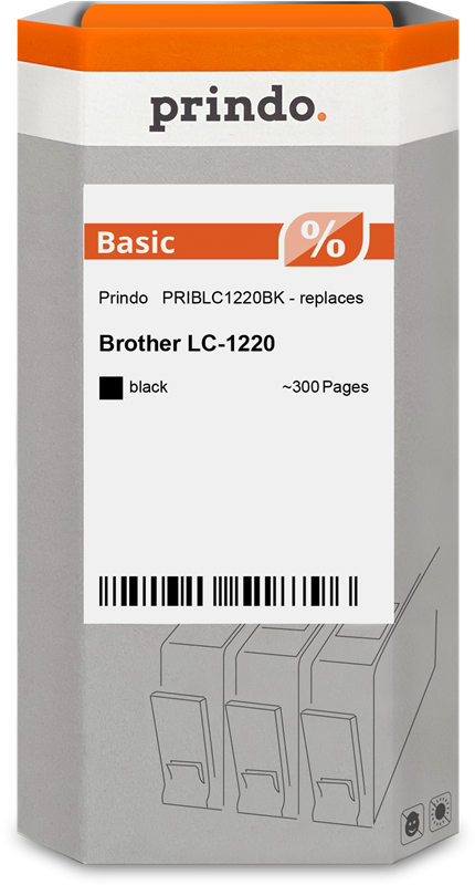 Brother LC1220BK Cartouche Noir compatible · Prindo Basic