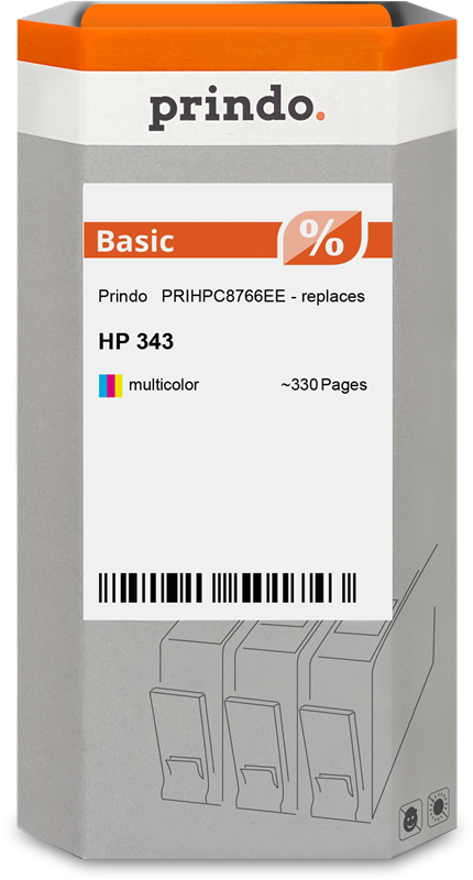 HP 343 Cartouche Tricolore compatible équivalent à C8766EE · Prindo Basic