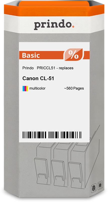 Canon CL-41 Cartouche Tricolore compatible équivalent à 0617B001 · Prindo Basic
