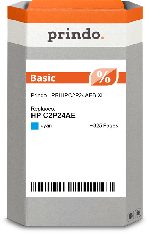 HP C2P24AE Cartouche Cyan compatible · Prindo Basic