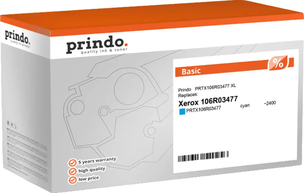 Prindo Basic XL Cyan Toner compatible avec Xerox 106R03477