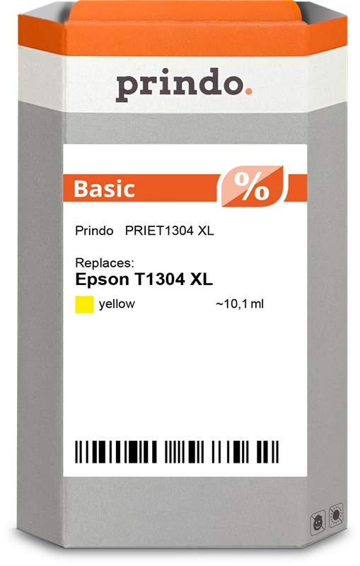 Epson T1304 XL Cartouche Jaune compatible équivalent à C13T13044012 · Prindo Basic