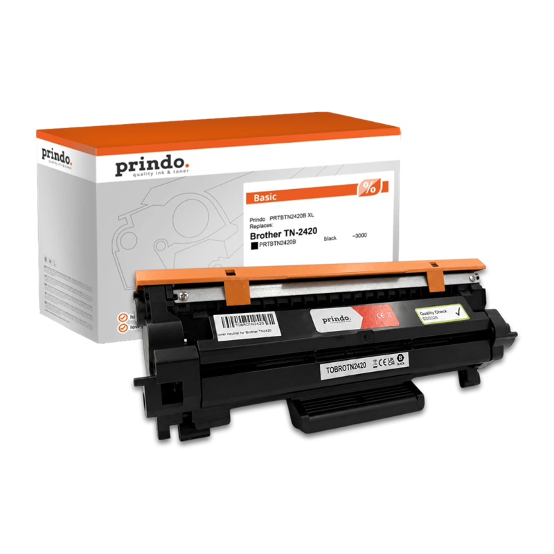 Brother TN-2420 Toner Noir compatible · Prindo Basic