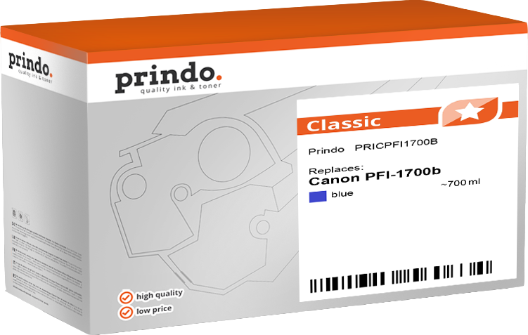 Canon PFI-1700b Cartouche Bleu compatible équivalent à 0784C001 · Prindo Classic