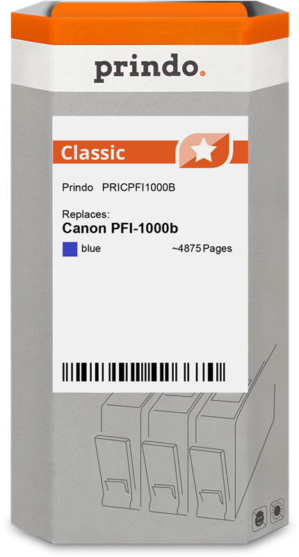 Canon PFI-1000b Cartouche Bleu compatible équivalent à 0555C001 · Prindo Classic