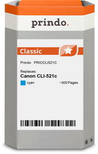 Canon CLI-521c Cartouche Cyan compatible équivalent à 2934B001 · Prindo Classic