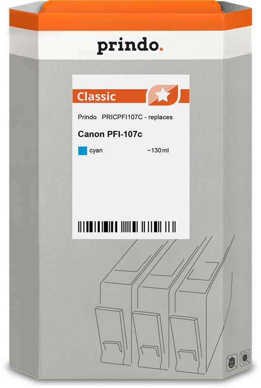 Canon PFI-107c Cartouche Cyan compatible équivalent à 6706B001 · Prindo Classic