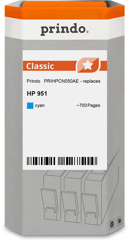 HP 951 Cartouche Cyan compatible équivalent à CN050AE · Prindo Classic
