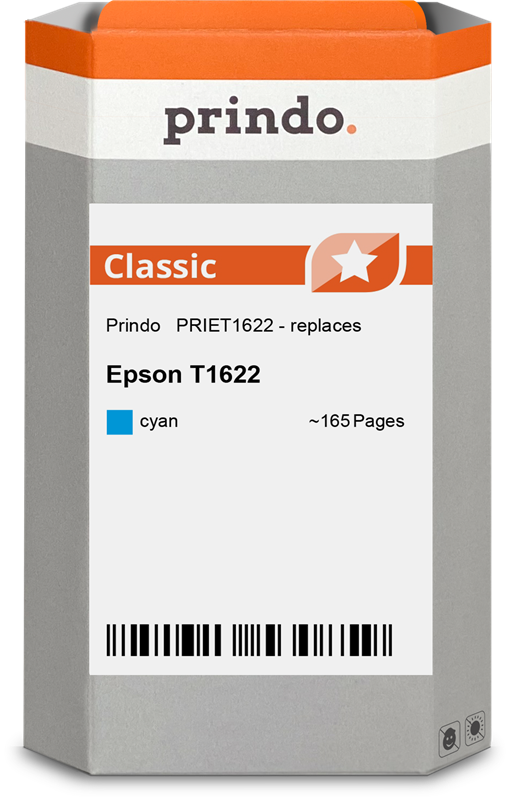 Epson C13T16224012 Cartouche Cyan compatible · Prindo Classic