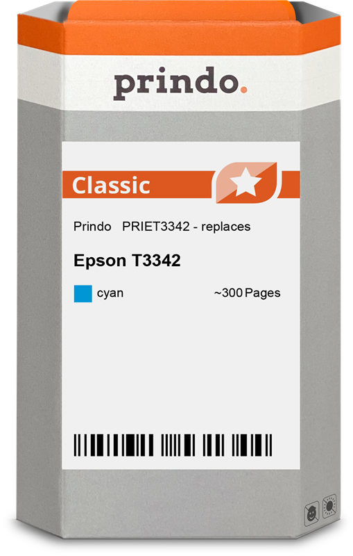 Epson C13T33424012 Cartouche Cyan compatible · Prindo Classic