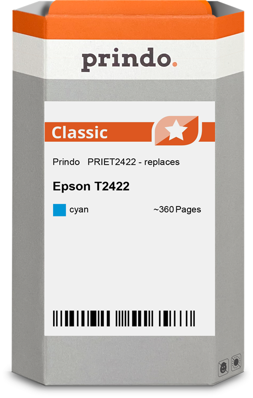 Epson C13T24224012 Cartouche Cyan compatible · Prindo Classic