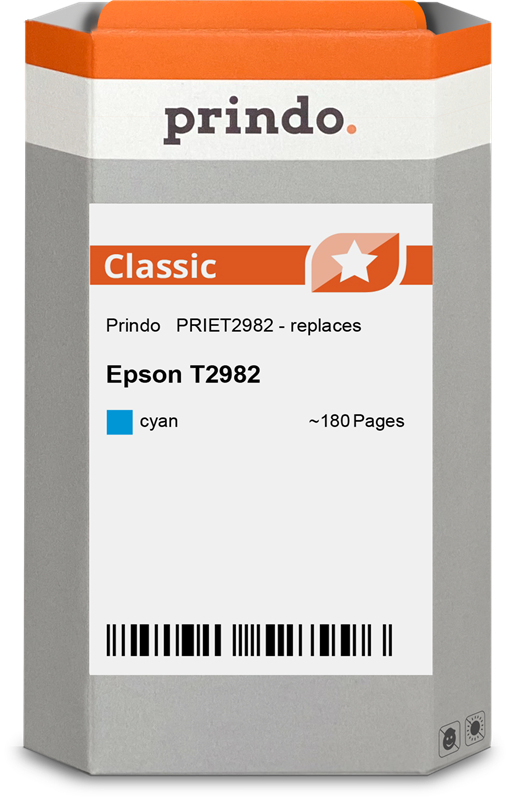 Epson C13T29824012 Cartouche Cyan compatible · Prindo Classic