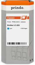Brother LC22UC Cartouche Cyan compatible · Prindo Classic