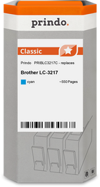 Brother LC3217C Cartouche Cyan compatible · Prindo Classic