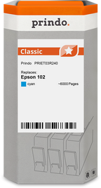 Epson 102 Cartouche Cyan compatible équivalent à C13T03R240 · Prindo Classic