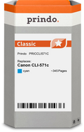 Canon CLI-571c Cartouche Cyan compatible équivalent à 0386C001 · Prindo Classic