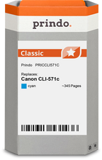 Canon CLI-571c Cartouche Cyan compatible équivalent à 0386C001 · Prindo Classic