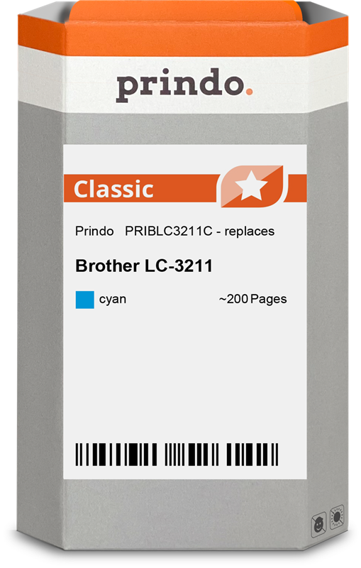 Brother LC3211C Cartouche Cyan compatible · Prindo Classic