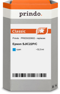 Epson SJIC22P-C Cartouche Cyan compatible équivalent à C33S020602 · Prindo Classic