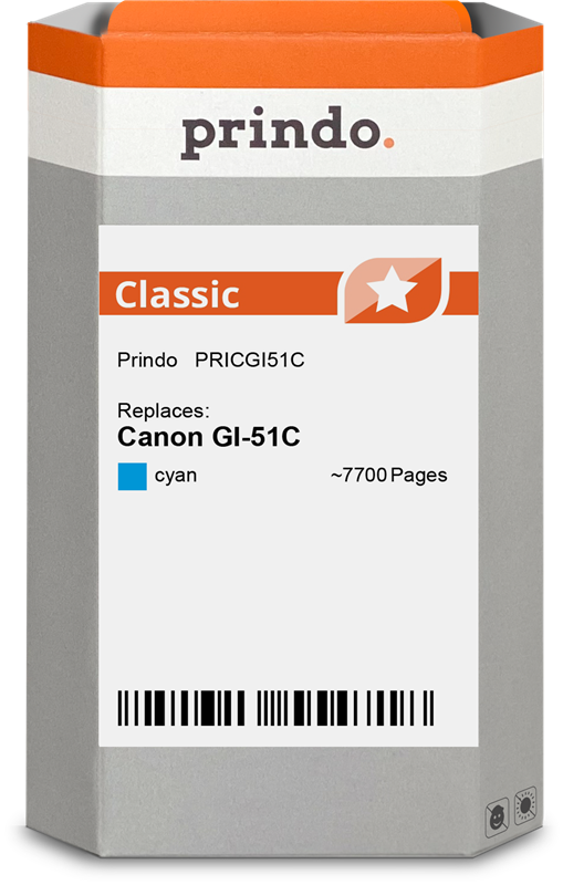Canon GI-51C Cartouche Cyan compatible équivalent à 4546C001 · Prindo Classic