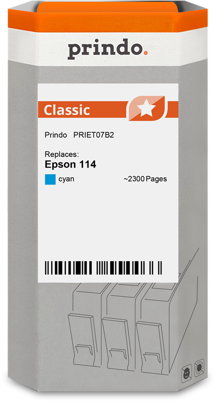 Epson 114 Cartouche Cyan compatible équivalent à C13T07B240 · Prindo Classic
