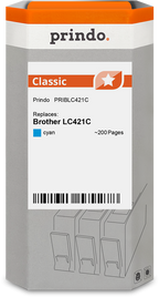 Brother LC421C Cartouche Cyan compatible · Prindo Classic