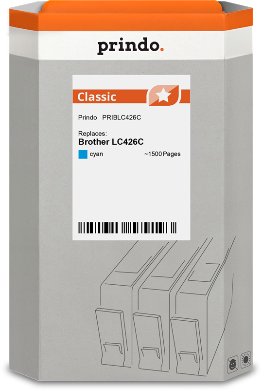 Brother LC426C Cartouche Cyan compatible · Prindo Classic